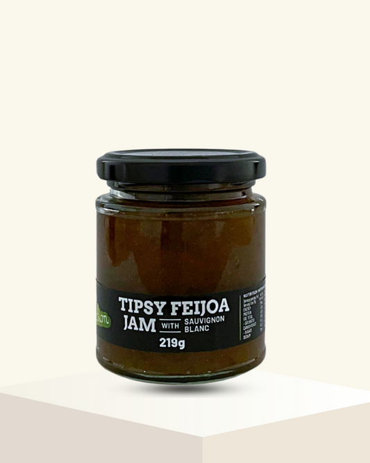Tipsy Feijoa Jam with Sauvignon Blanc - 219g